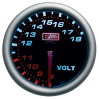 AUTOGUAGE 2" VOLT LED SMOKE 52MM AUTOGUAGE 2" VOLT LED SMOKE 52MM