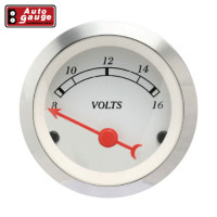 AUTOGUAGE 2" VOLT WHITE